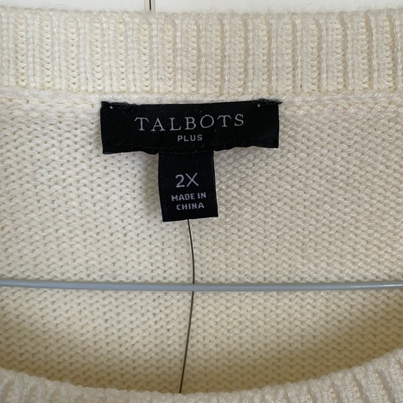 TALBOTS Sweater 2X  NWT - Picture 3 of 6